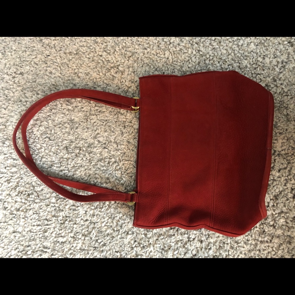 Blood orange Coach tote